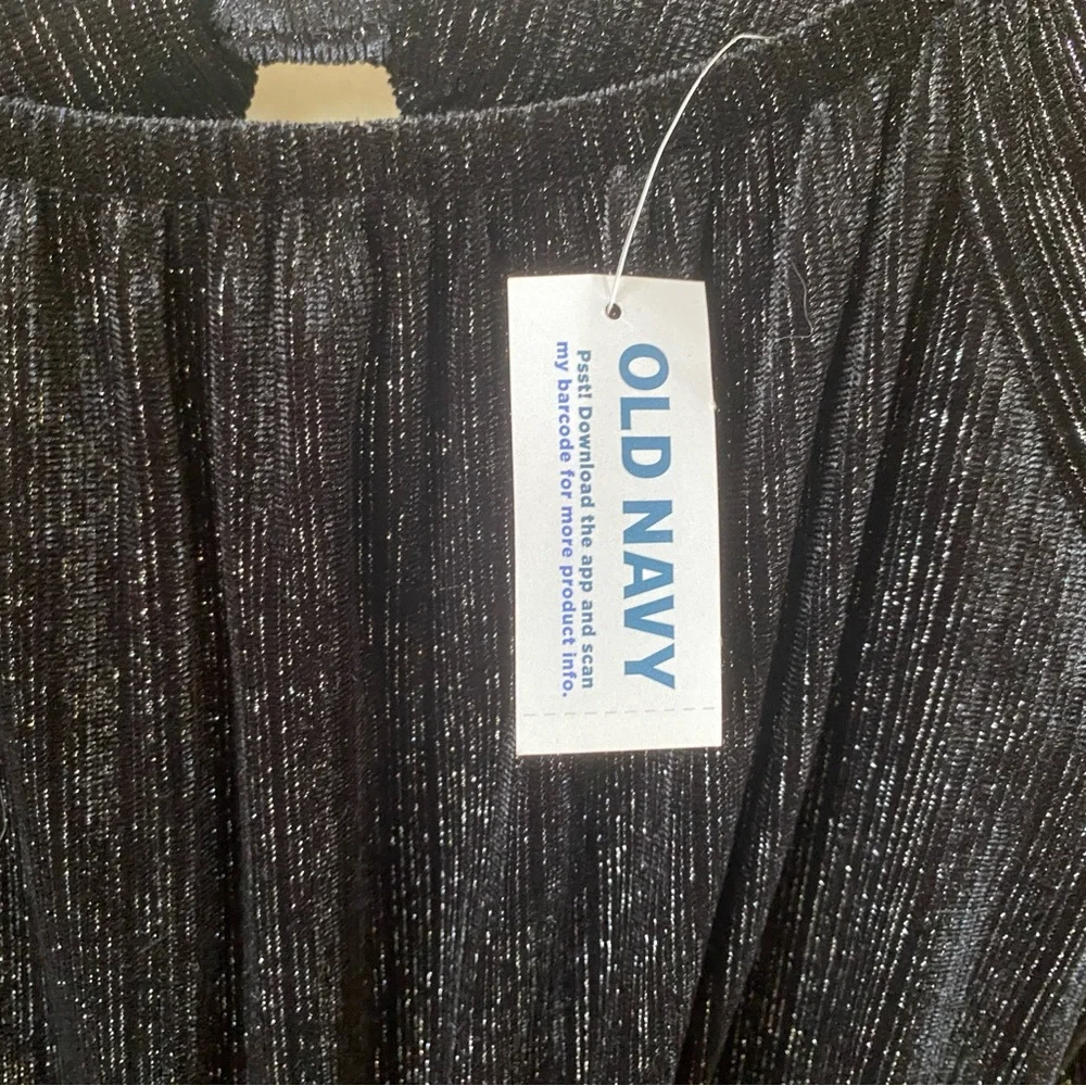 NWT Old Navy Kids Shimmer Black Stretch Jumpsuit